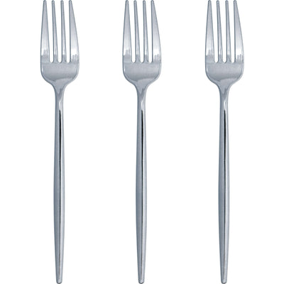 Silver Plastic Forks