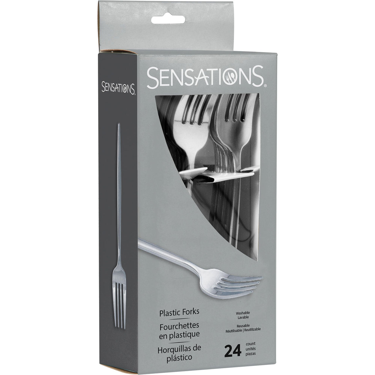 Silver Plastic Forks