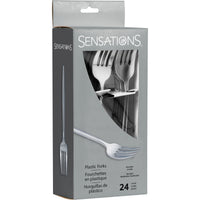 Silver Plastic Forks