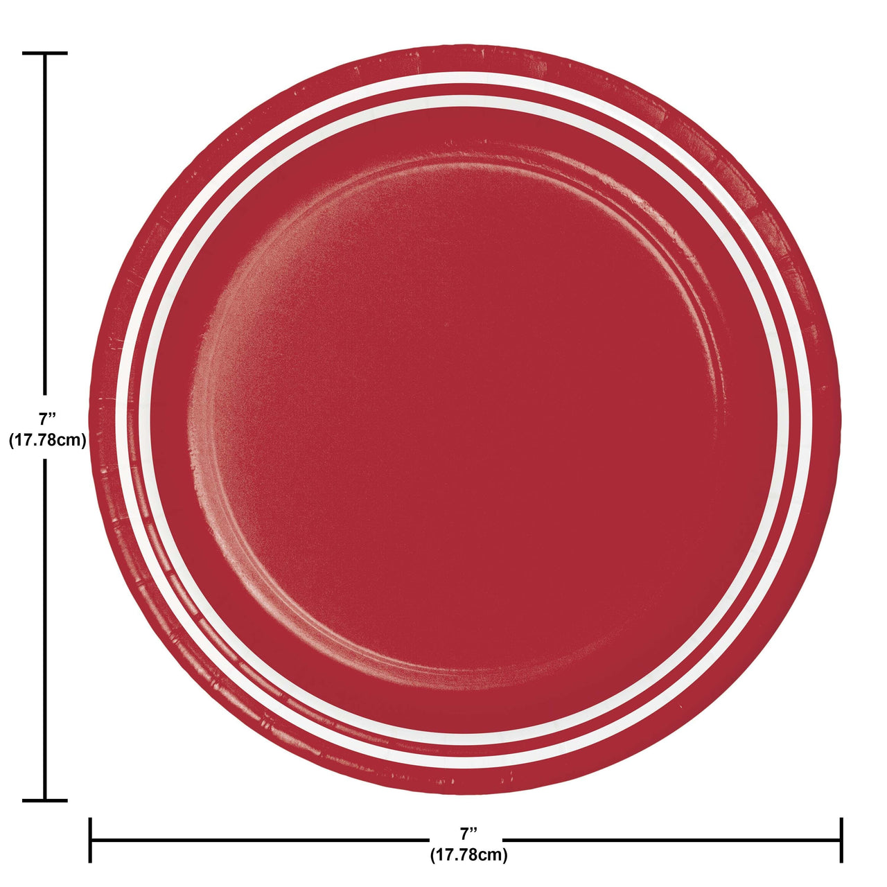 Classic Red Luncheon Plates 7"