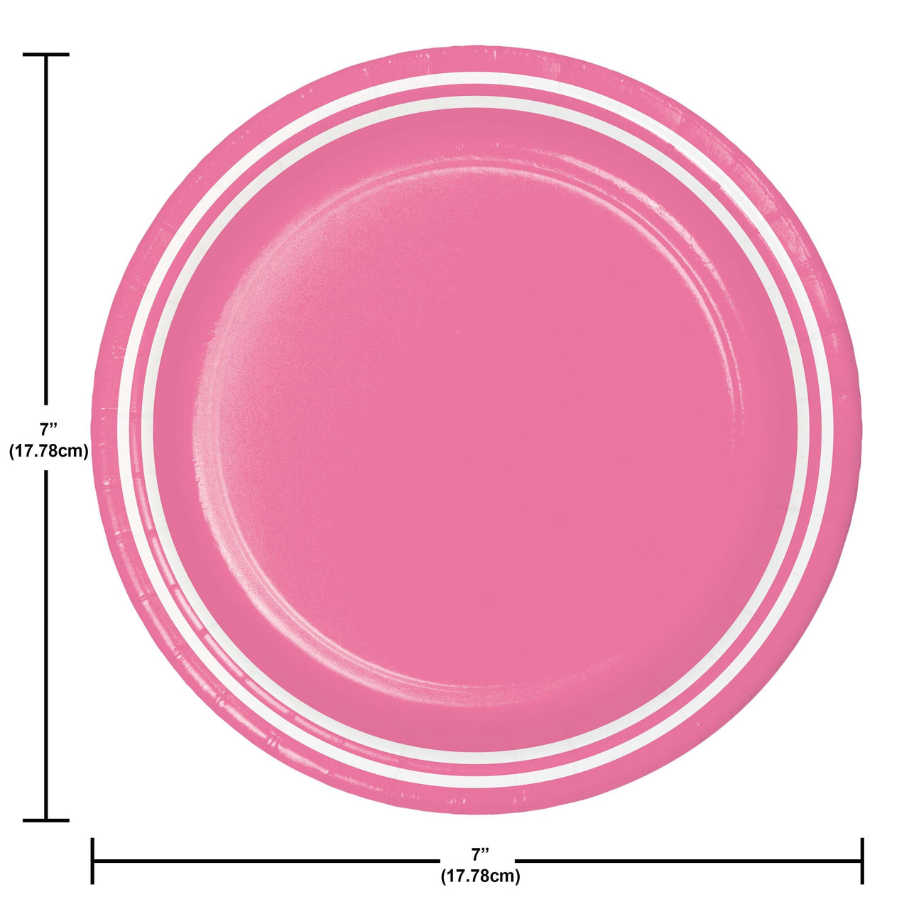 Candy Pink Luncheon Plates 7"