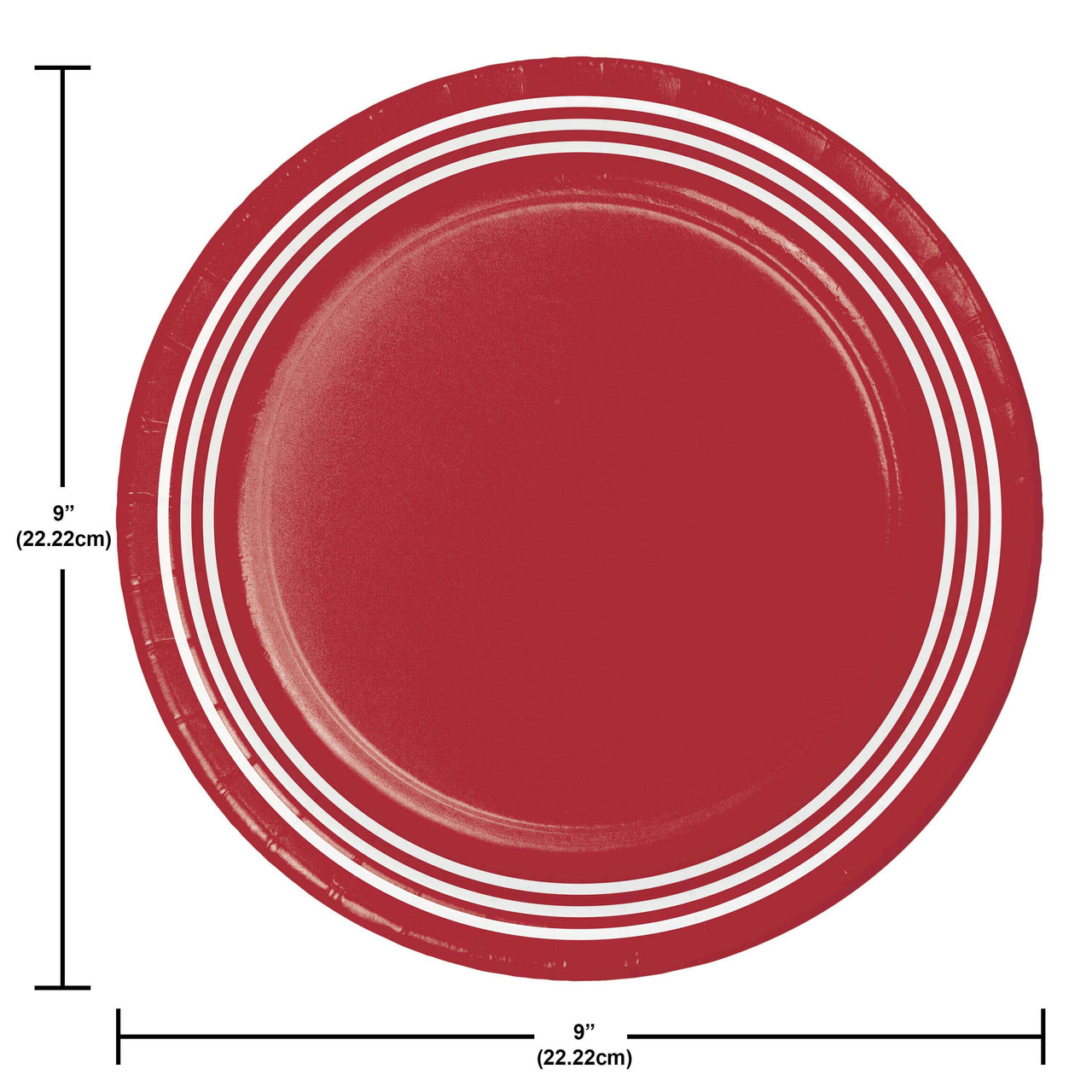 Classic Red Dinner Plates 8.5"