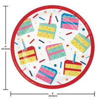 Birthday Bliss Dinner Plates 8.5