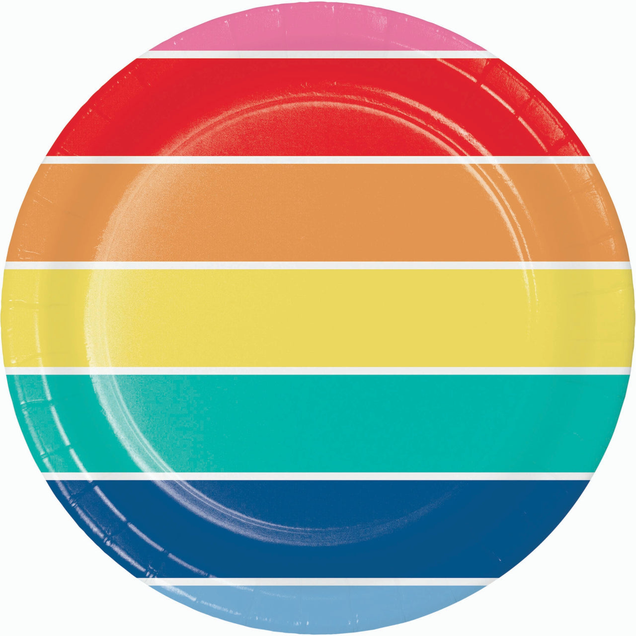 Prismatic Party Dinner Plates 8.5"