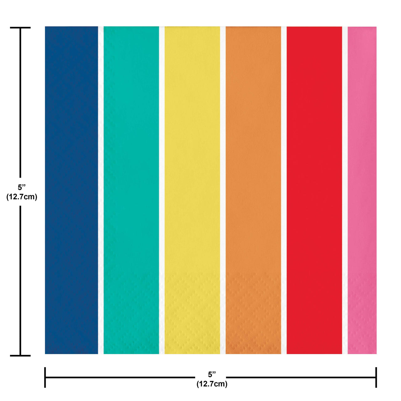 Prismatic Party Beverage Napkins 5" x 5"