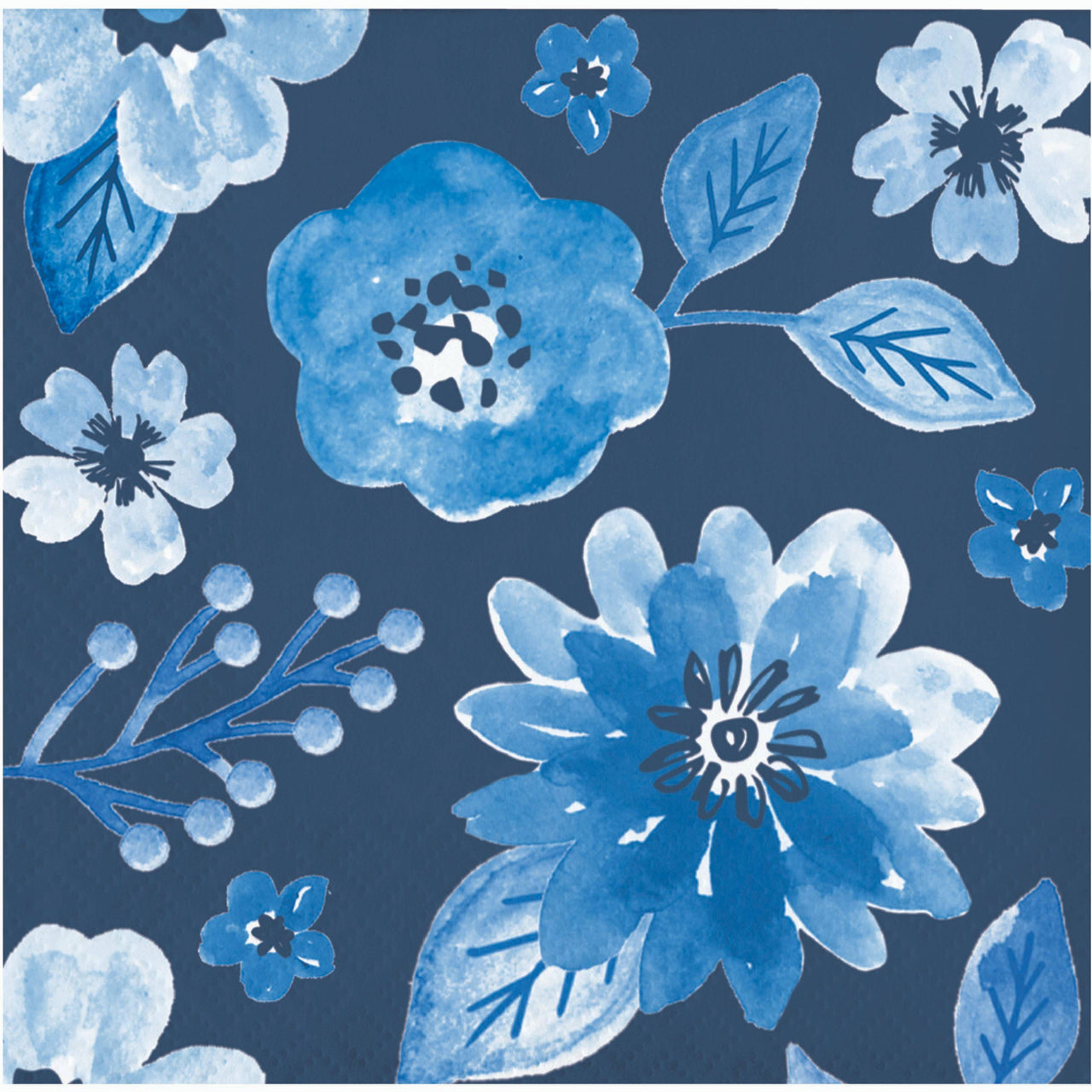 Royal Florals Beverage Napkins 5" x 5"