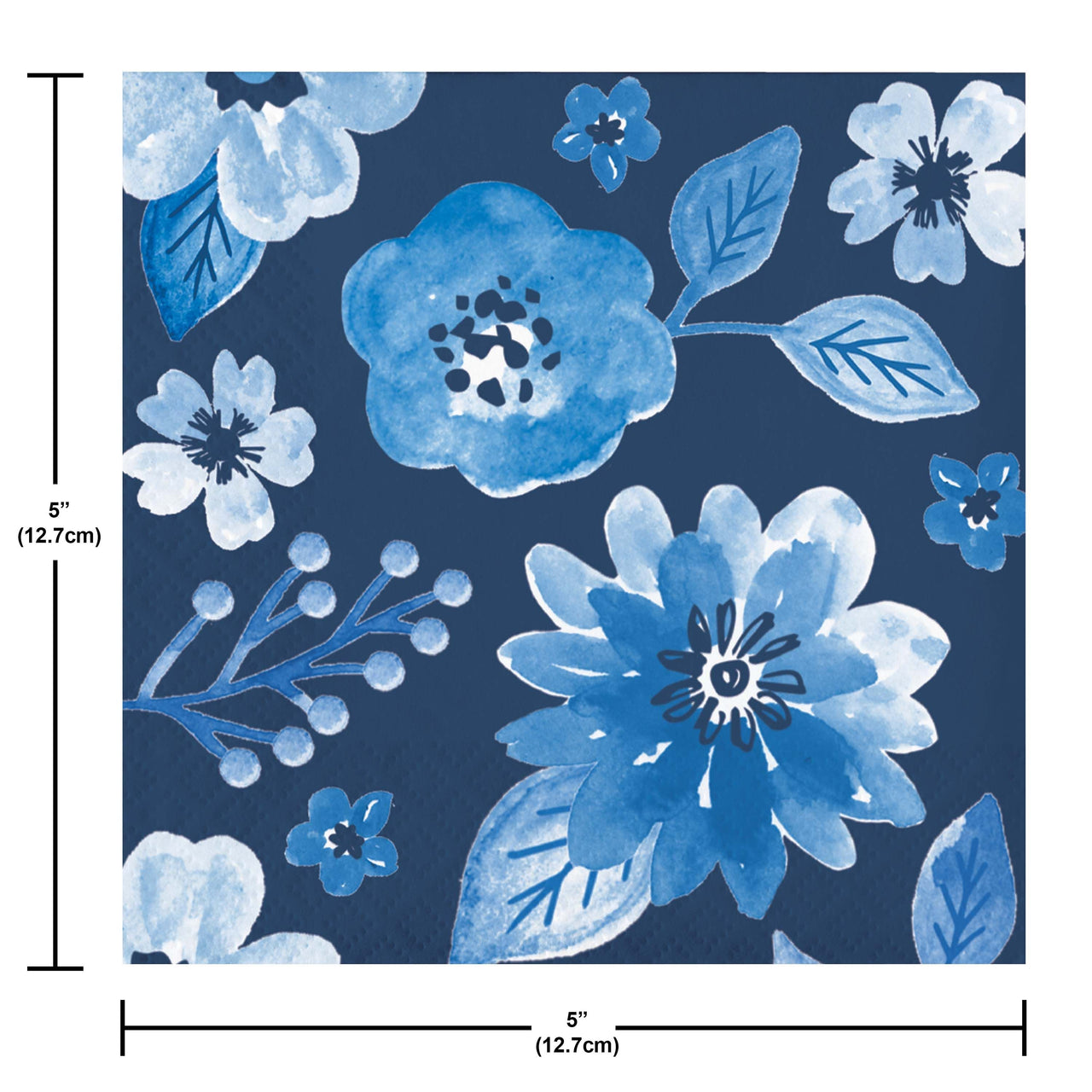 Royal Florals Beverage Napkins 5" x 5"
