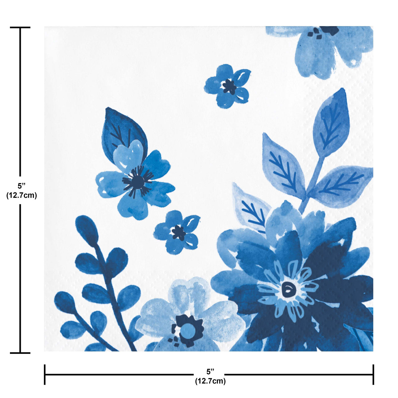 Royal Florals Beverage Napkins 5" x 5"