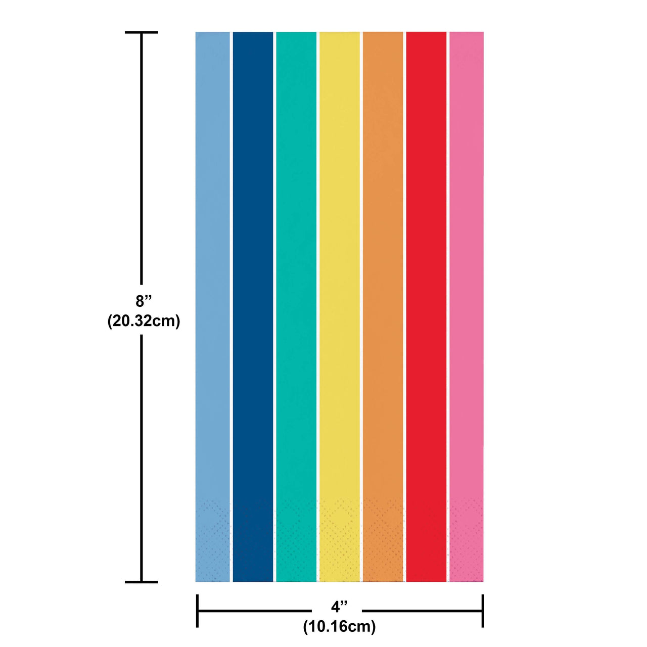 Prismatic Party Guest Towels 7.75" x 4.5"