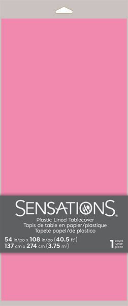 Candy Pink Pp Paper Tablecovers 54" x 108"
