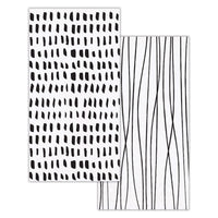 Modern Monochrome Guest Towels 7.75