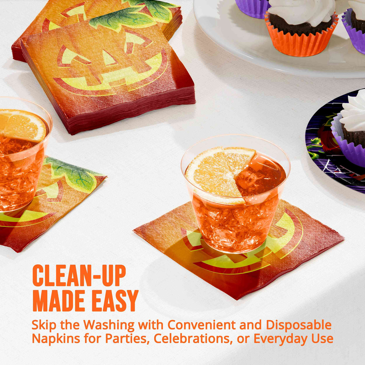 Pumpkin Prowlers Beverage Napkins 5" x 5"