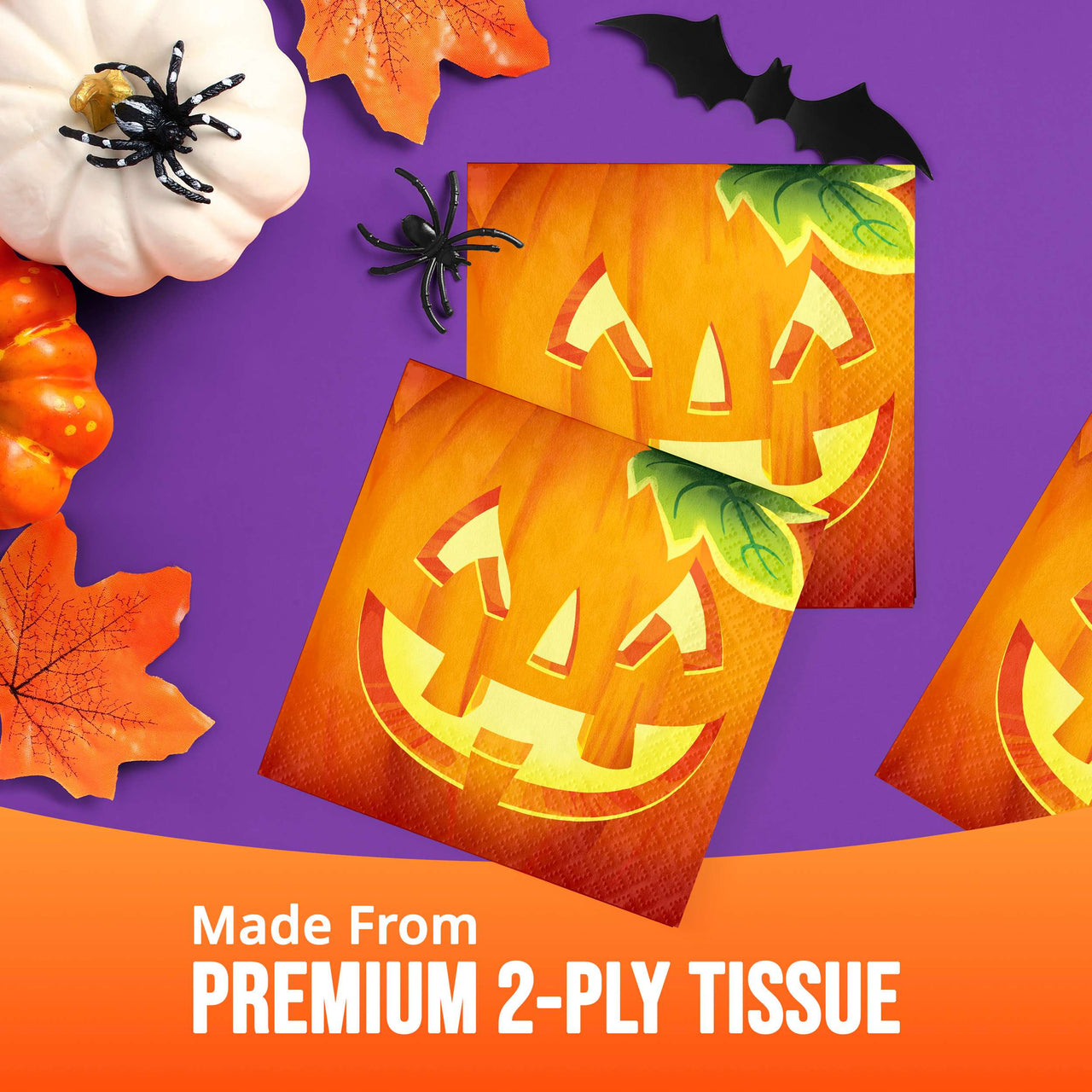 Pumpkin Prowlers Beverage Napkins 5" x 5"
