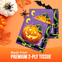 Pumpkin Prowlers Luncheon Napkins 6.5