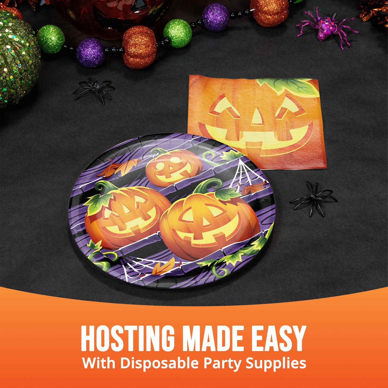 Pumpkin Prowlers Luncheon Plates 7"