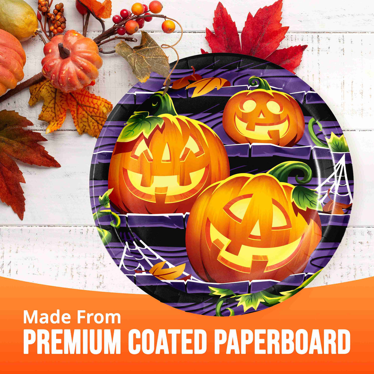 Pumpkin Prowlers Luncheon Plates 7"