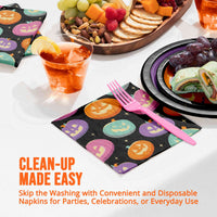 Frightful Friends Luncheon Napkins 6.5