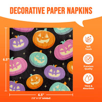 Frightful Friends Luncheon Napkins 6.5
