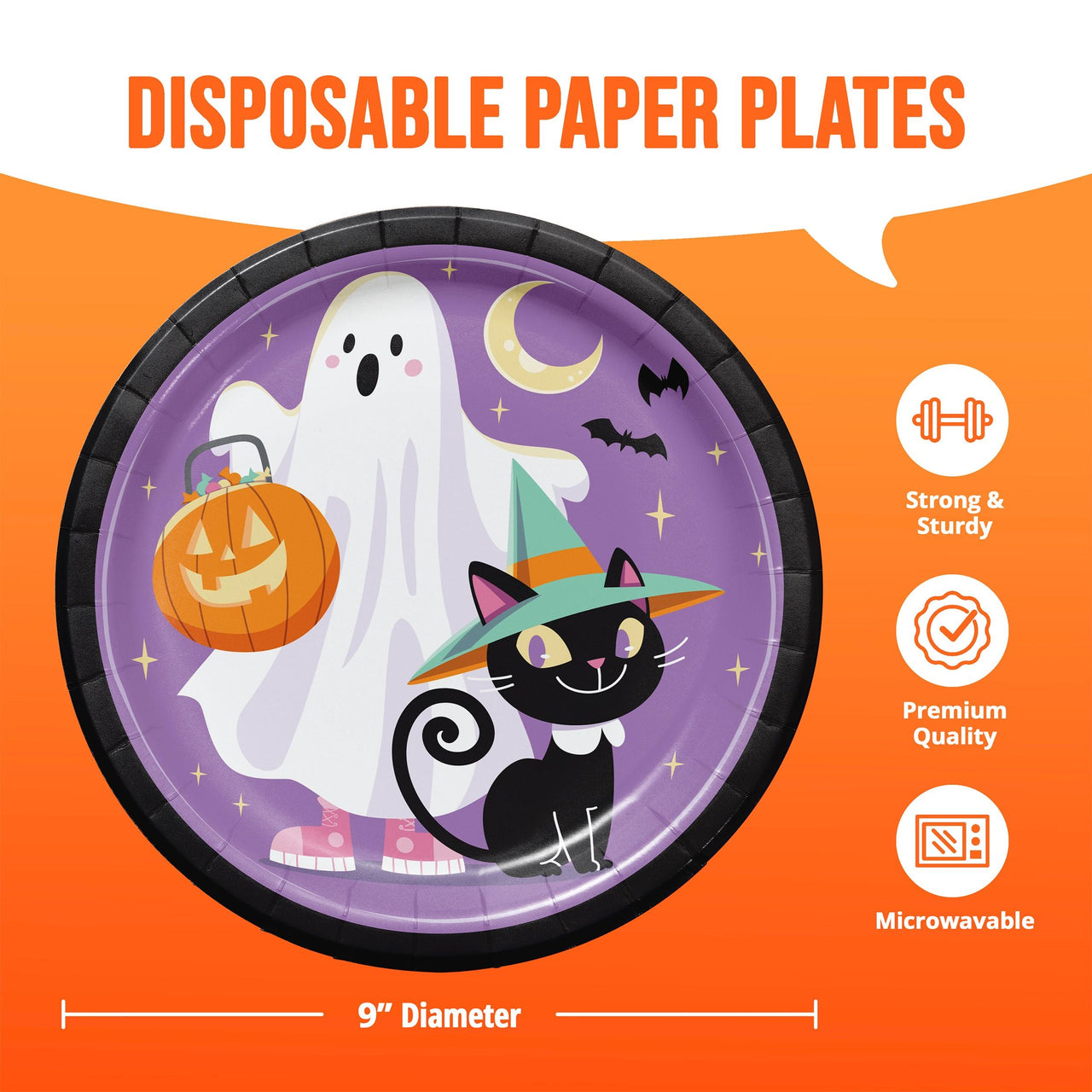 Frightful Friends Dinner Plates 9"