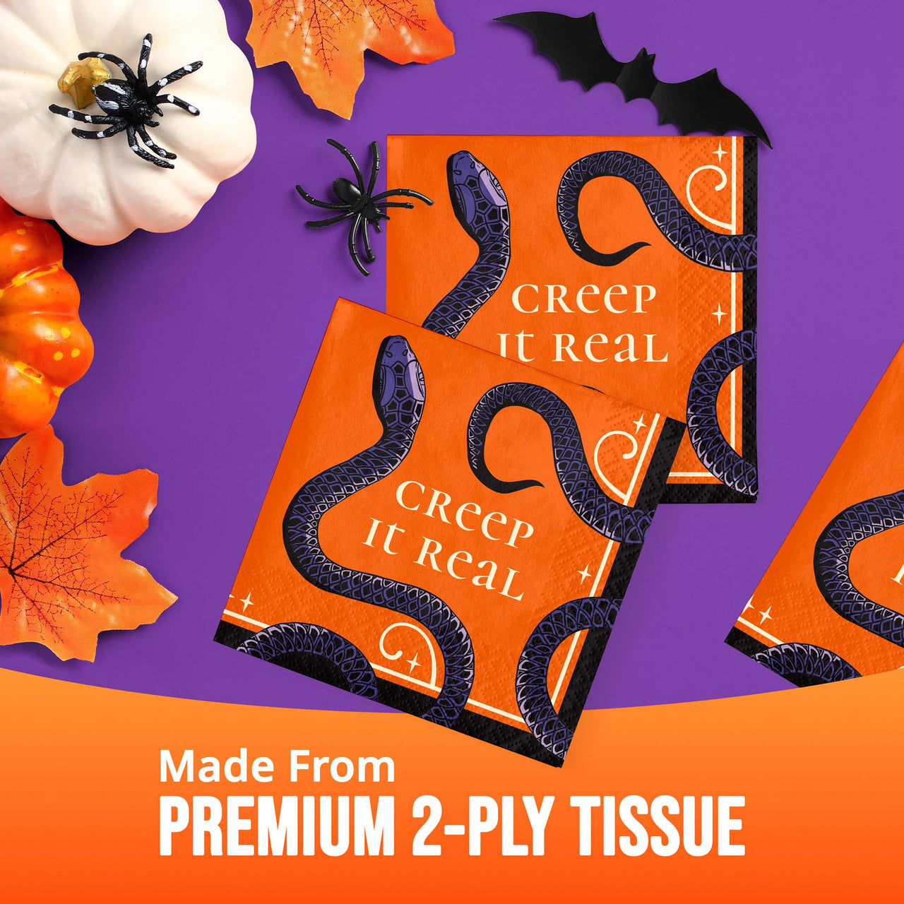 Happy Haunting Beverage Napkins 5" x 5"
