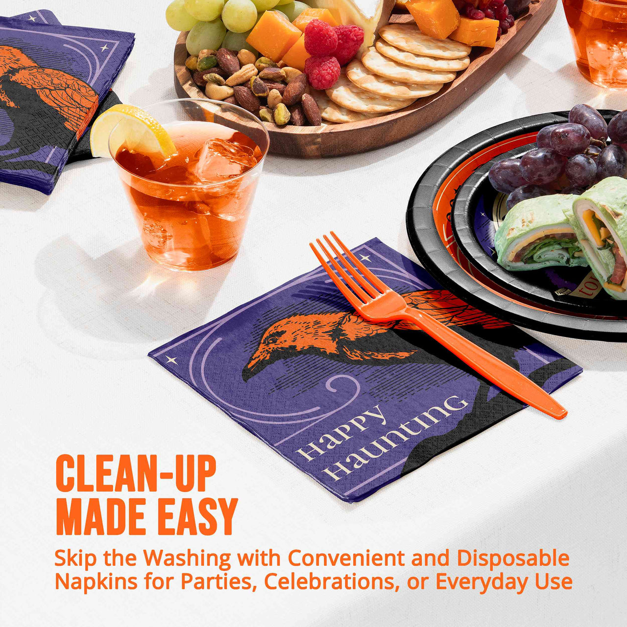 Happy Haunting Luncheon Napkins 6.5" x 6.5"