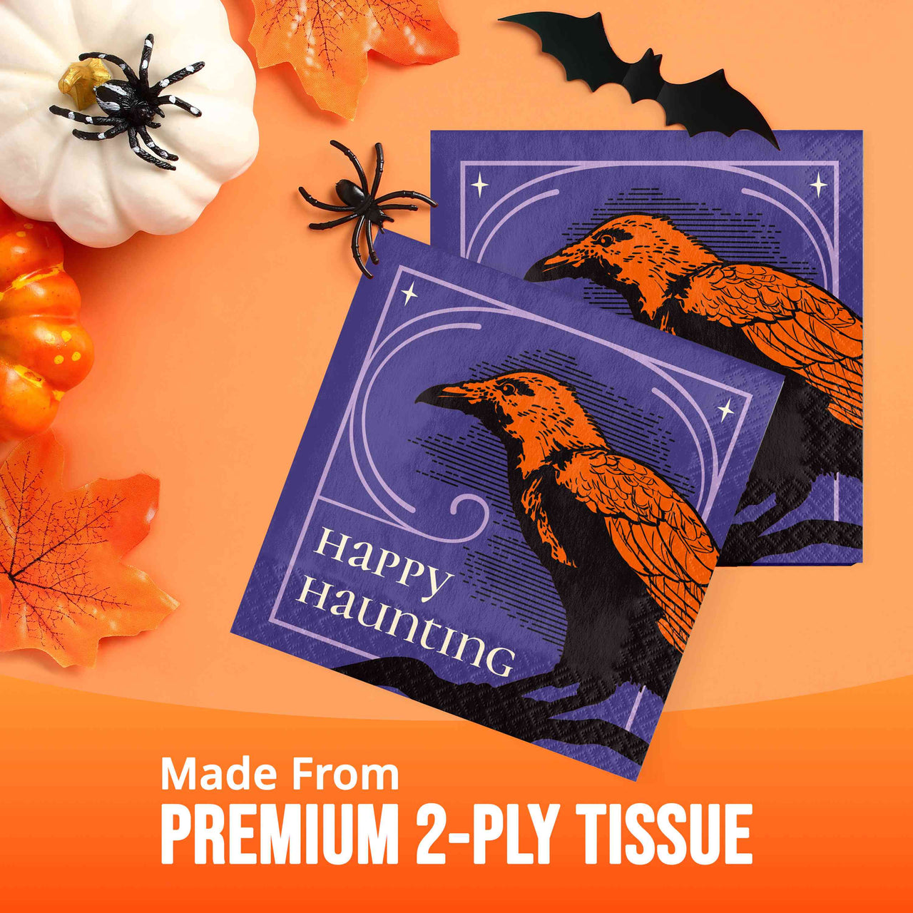 Happy Haunting Luncheon Napkins 6.5" x 6.5"