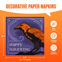 Happy Haunting Luncheon Napkins 6.5