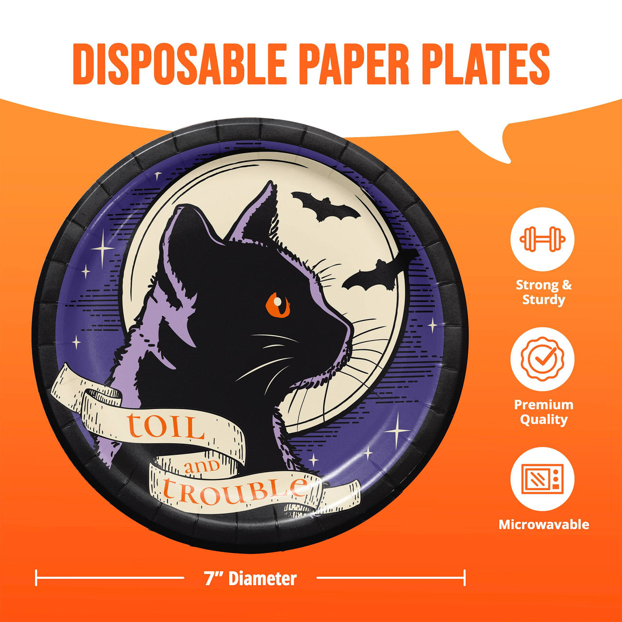 Happy Haunting Luncheon Plates 7"