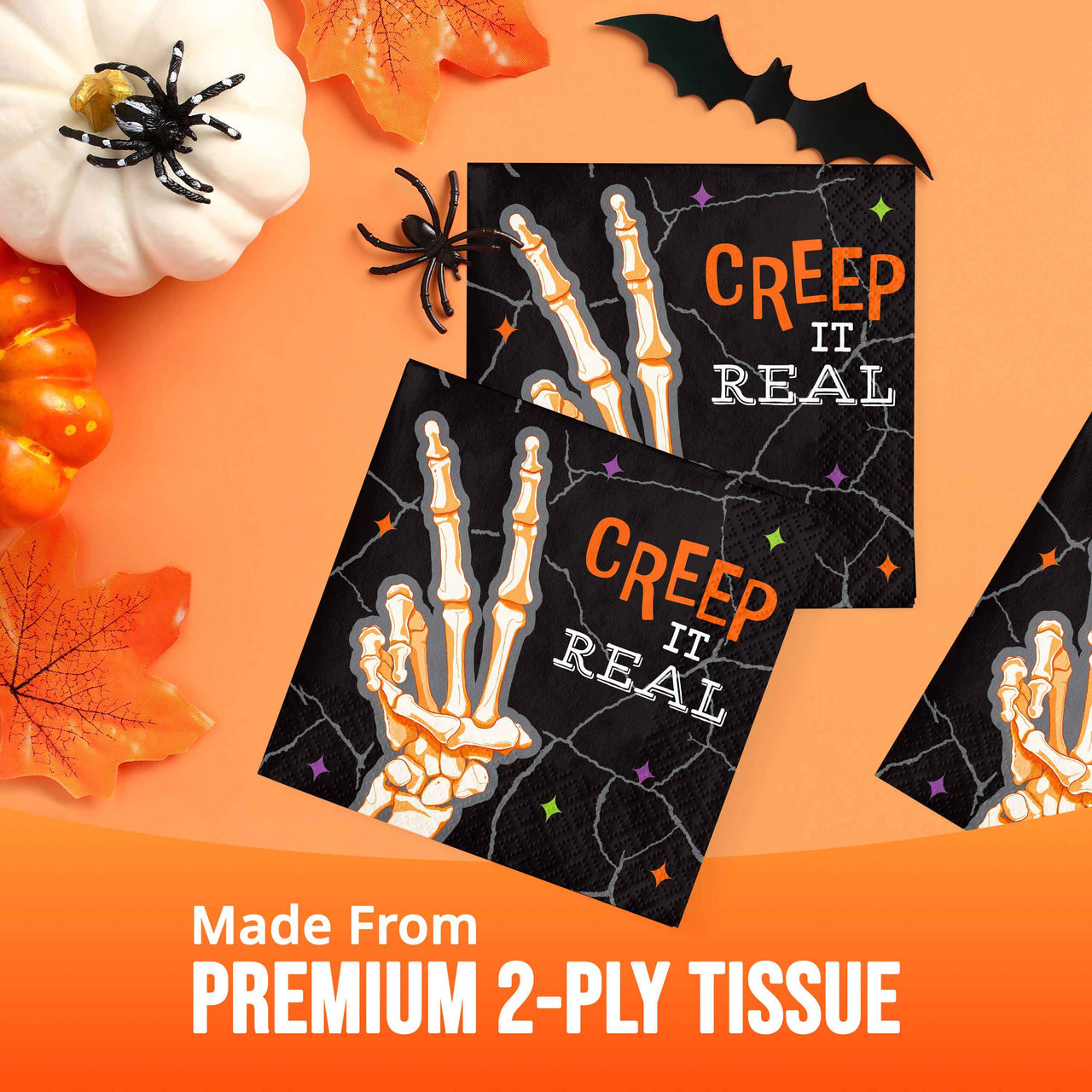 Radiant Reaper Creep It Real Beverage Napkins 5" x 5"