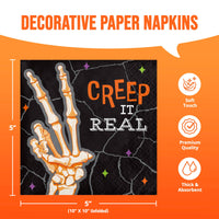 Radiant Reaper Creep It Real Beverage Napkins 5