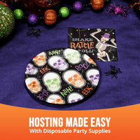 Radiant Reaper Skeleton Toss Luncheon Plates 7