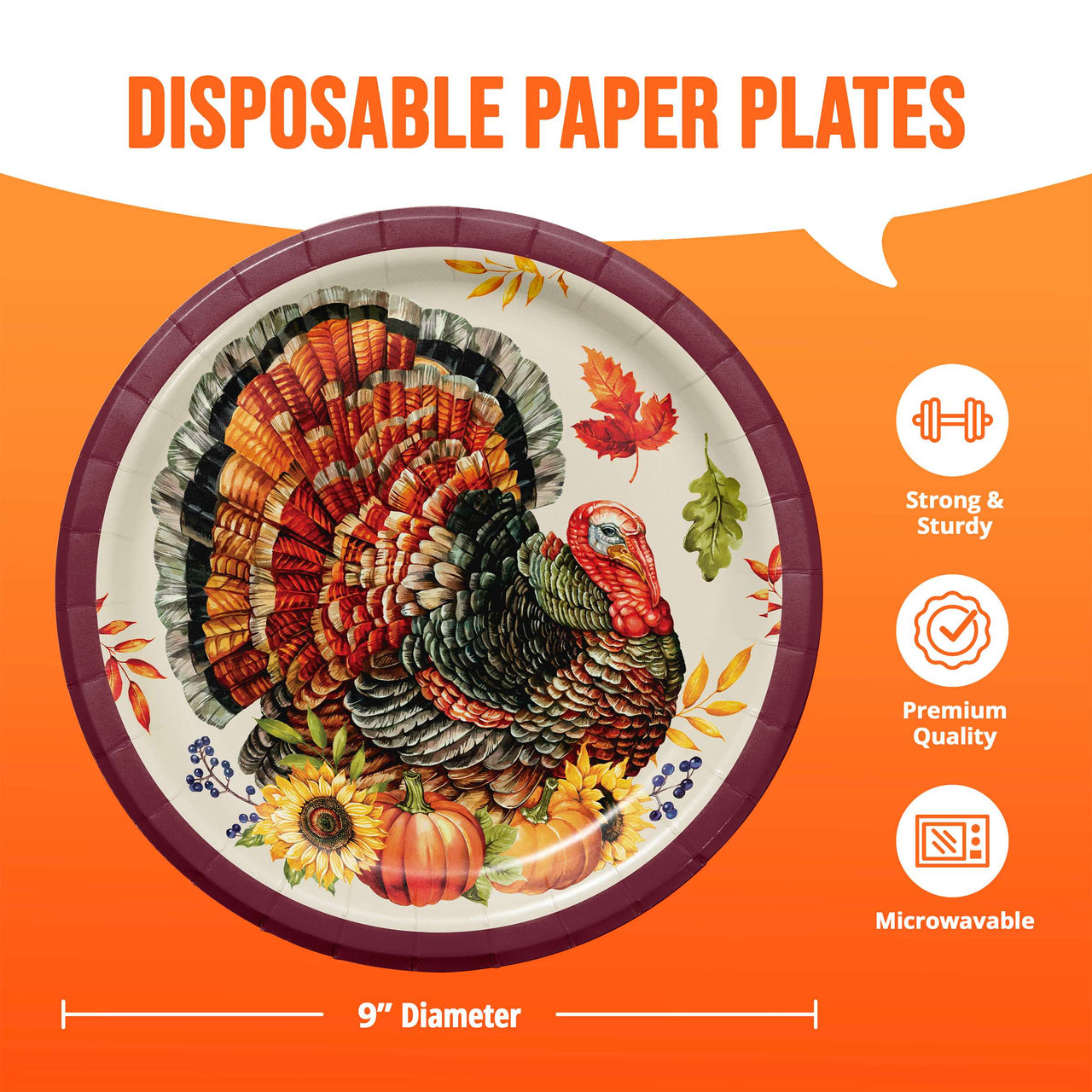 Bountiful Bird Dinner Plates 9"