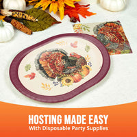 Bountiful Bird Oval Platters 12