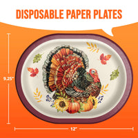 Bountiful Bird Oval Platters 12