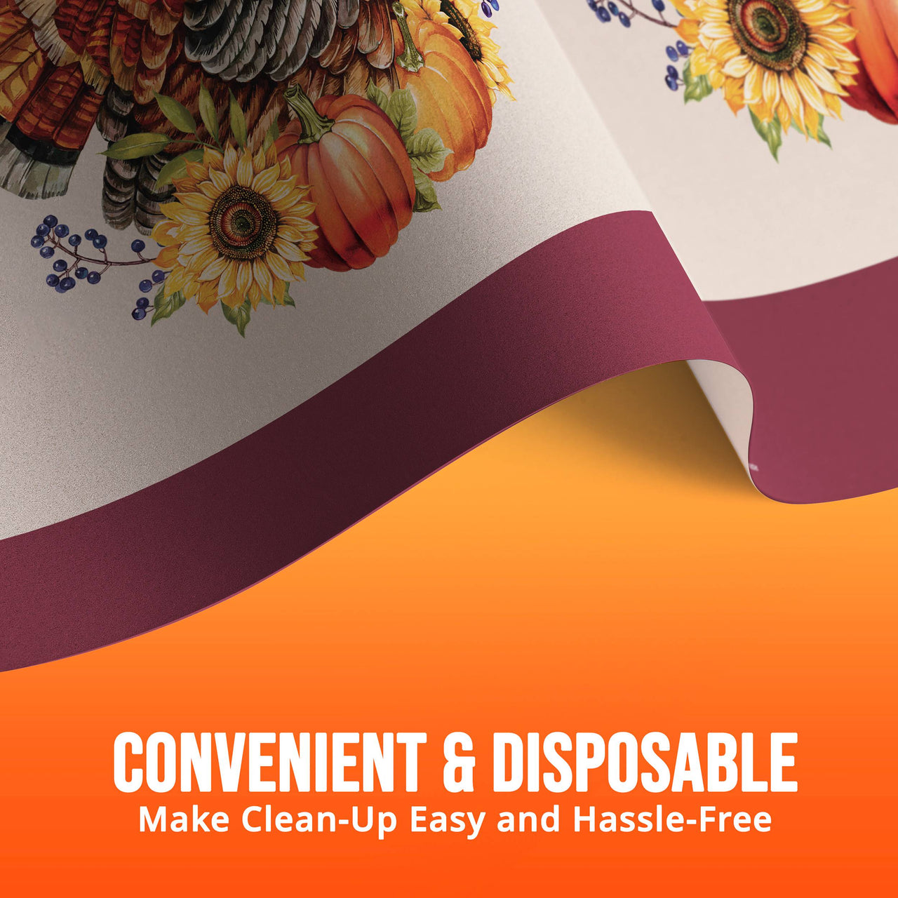 Bountiful Bird Plastic Tablecovers 54" x 96"