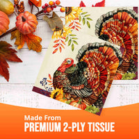 Bountiful Bird Dinner Napkins 7.5