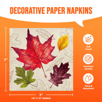 Falling Foliage Beverage Napkins 5