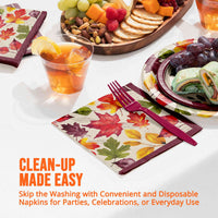 Falling Foliage Luncheon Napkins 6.5