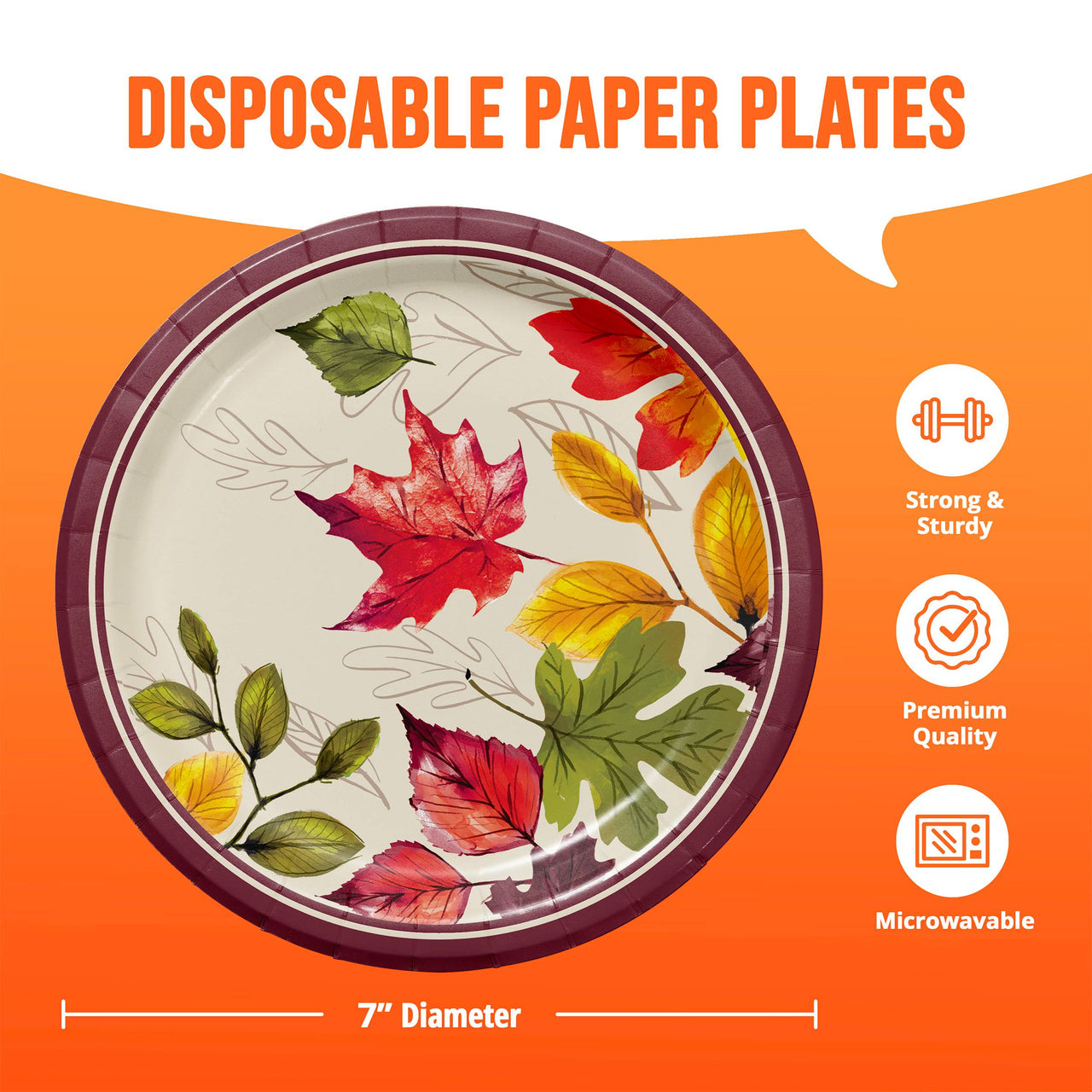 Falling Foliage Luncheon Plates 7"