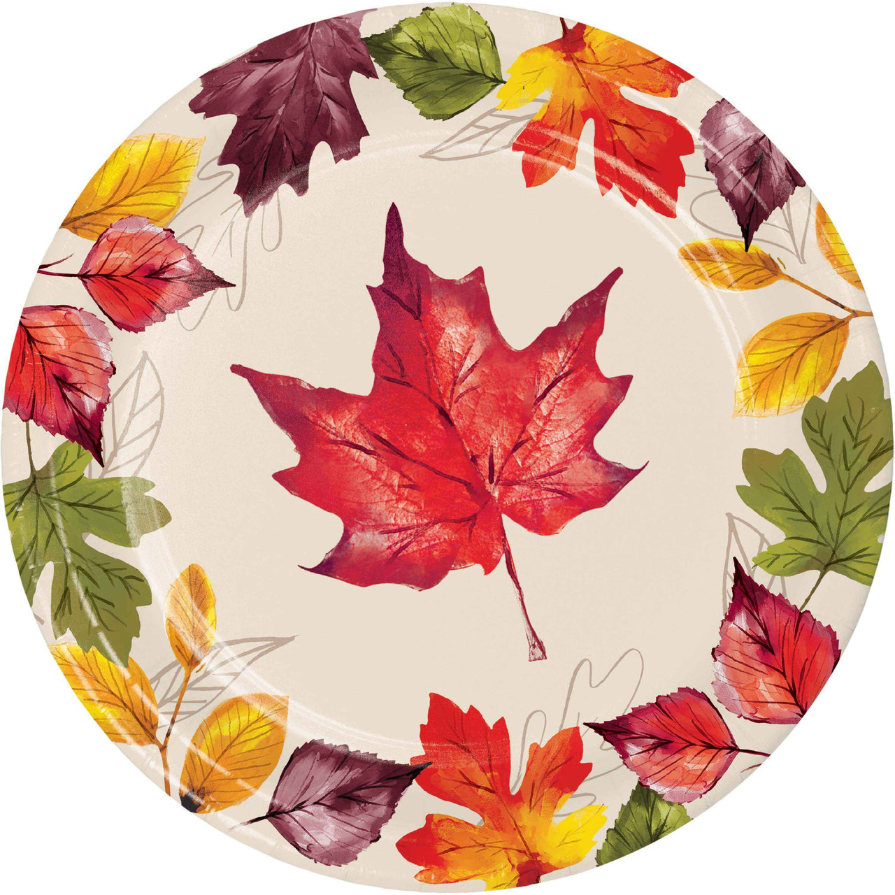 Falling Foliage Dinner Plates 9"