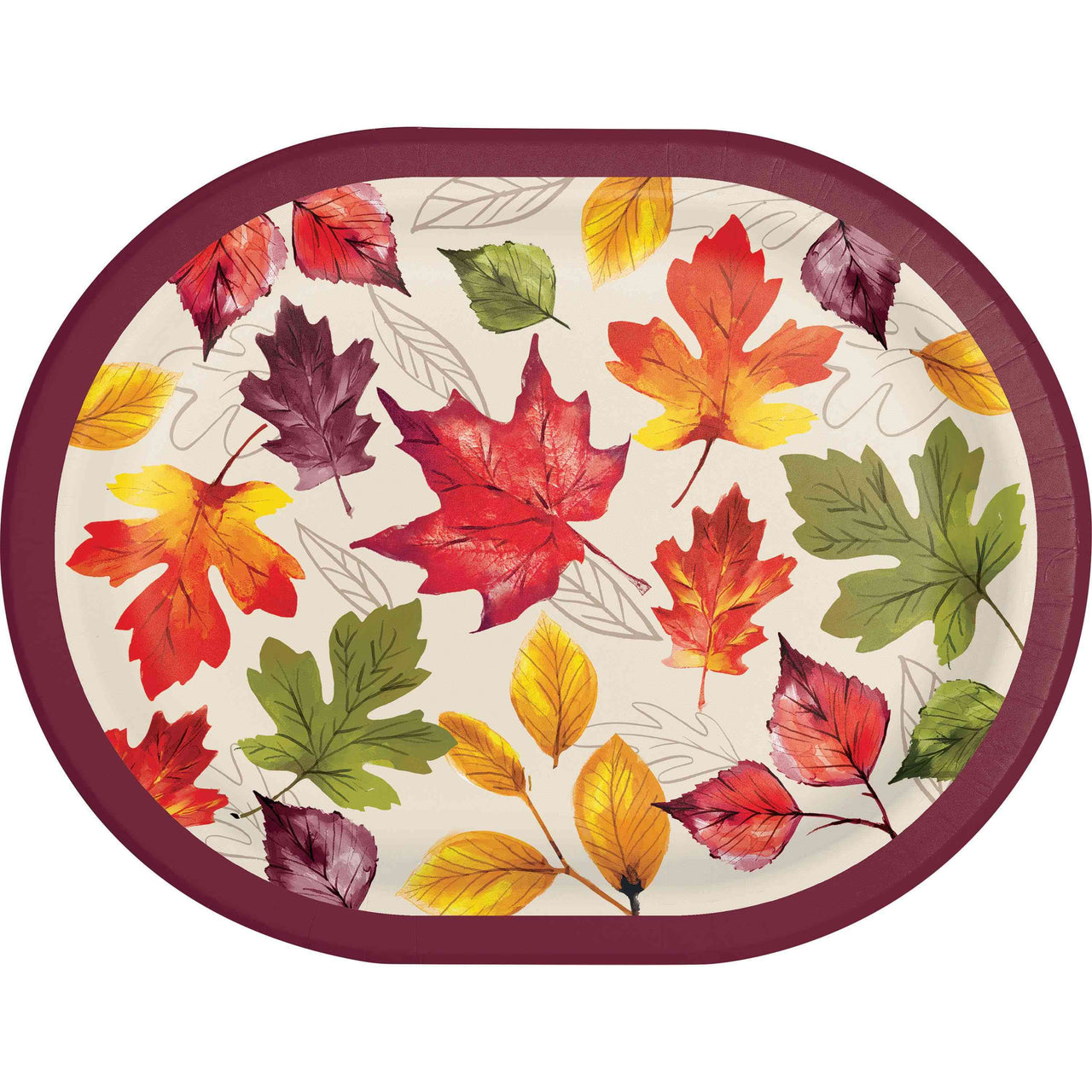 Falling Foliage Oval Platters 12"