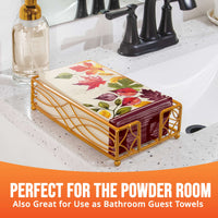 Falling Foliage Guest Towels 7.75
