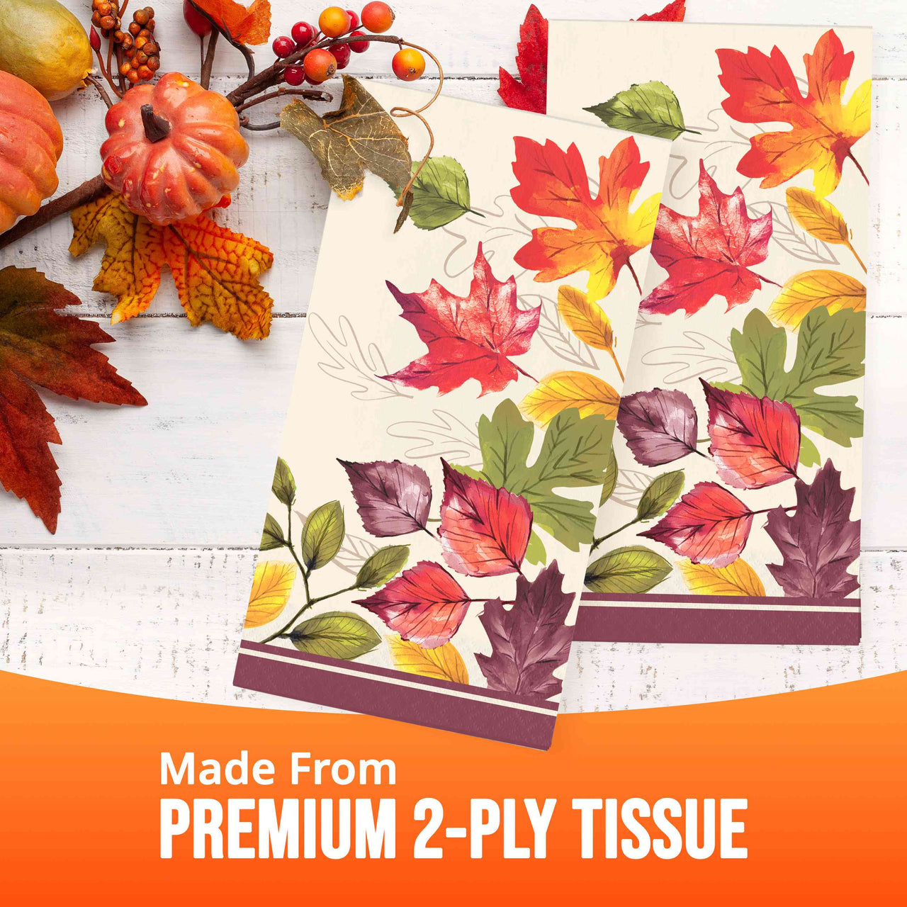 Falling Foliage Guest Towels 7.75" x 4.5"
