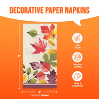 Falling Foliage Guest Towels 7.75
