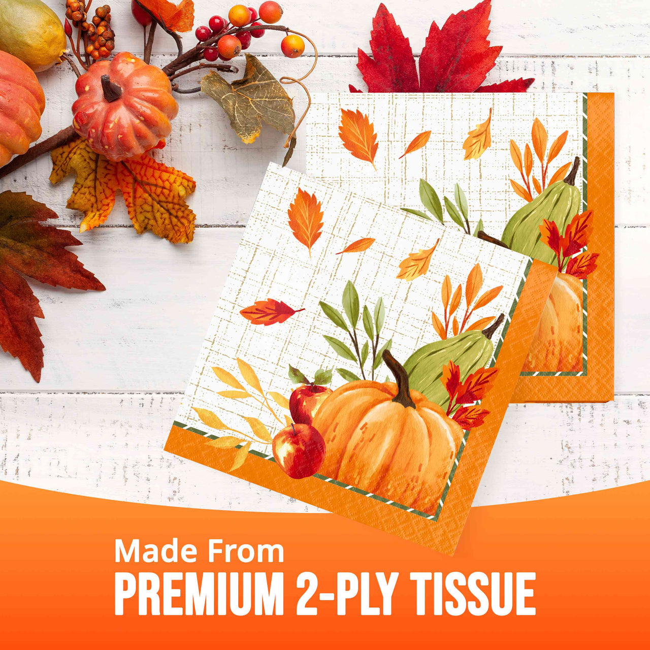 Autumn Orchard Luncheon Napkins 6.5" x 6.5"