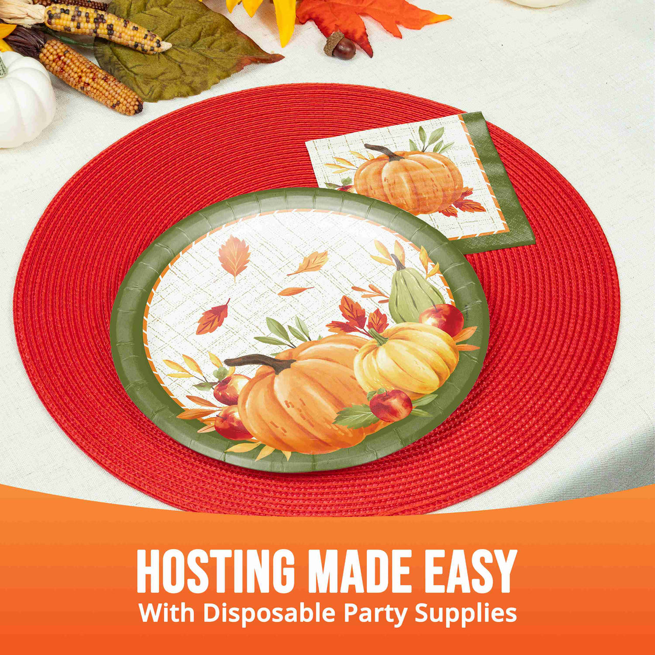 Autumn Orchard Dinner Plates 9"