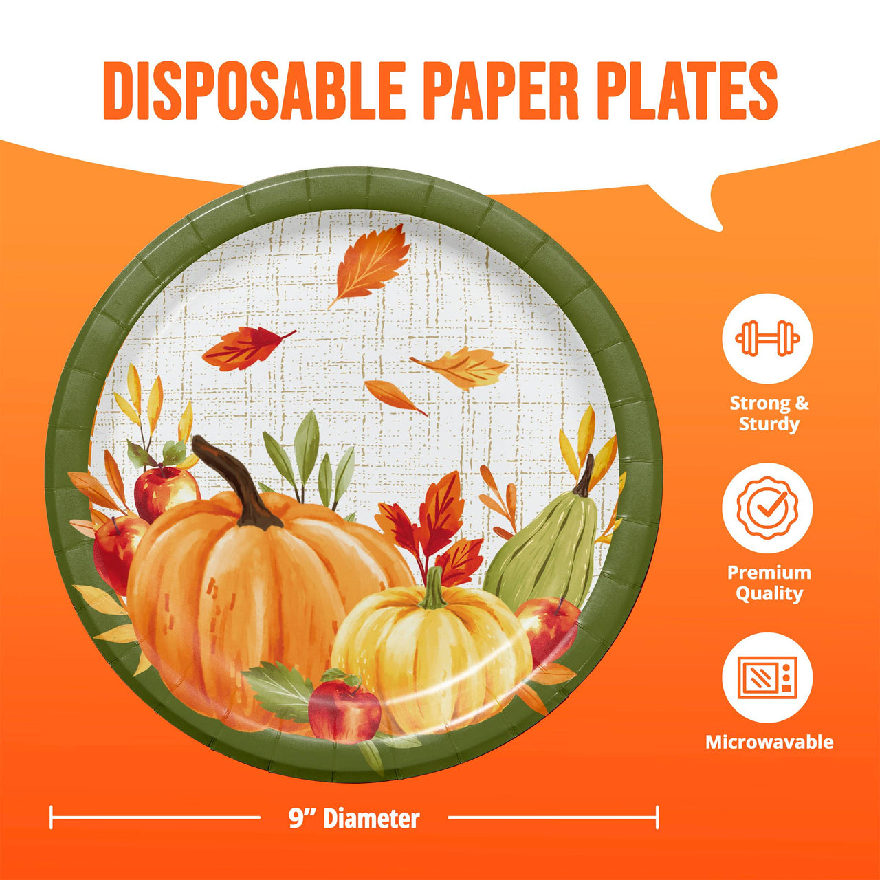 Autumn Orchard Dinner Plates 9"