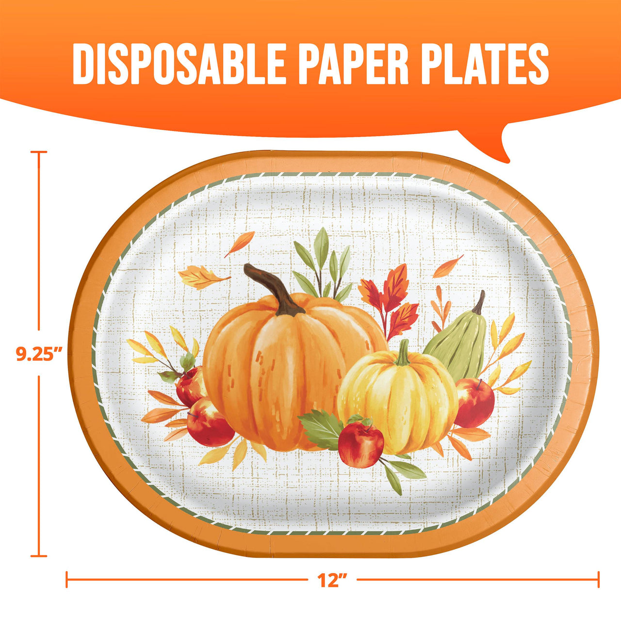 Autumn Orchard Oval Platters 12"