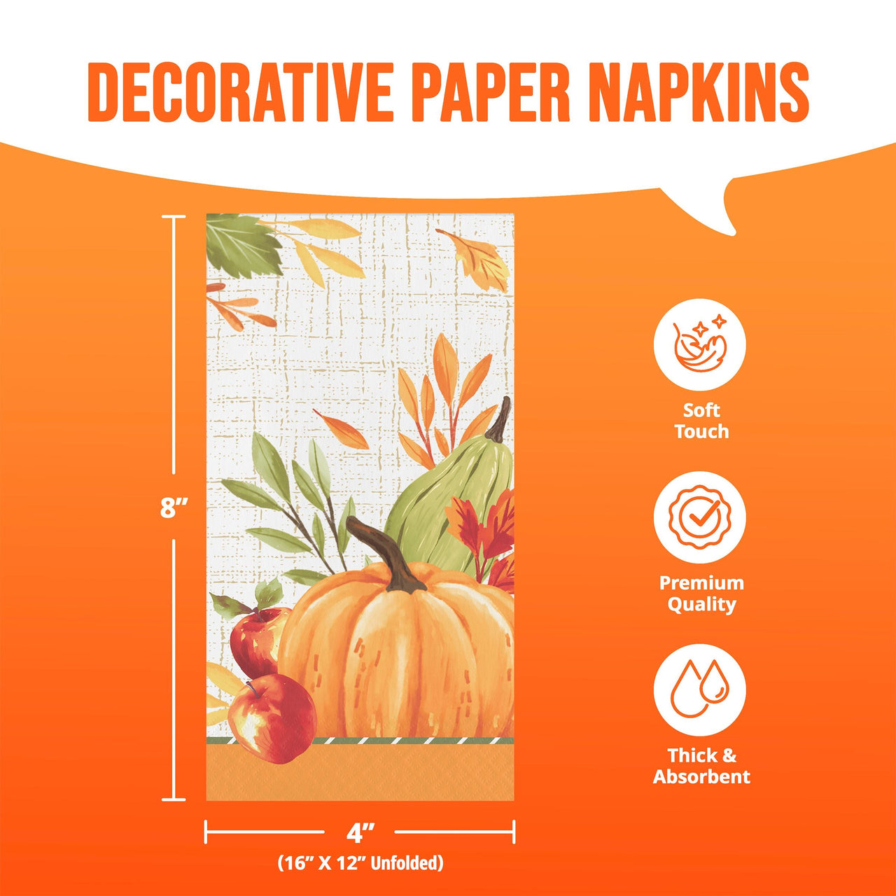 Autumn Orchard Guest Towels 7.75" x 4.5"