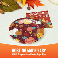 Turkey Treat Gobble Beverage Napkins 5